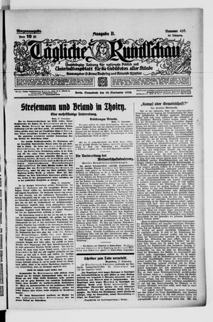 Tägliche Rundschau vom 18.09.1926