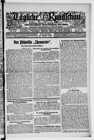Tägliche Rundschau vom 30.10.1926