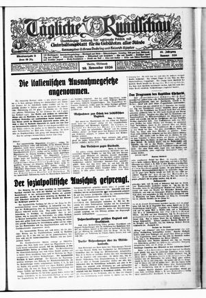 Tägliche Rundschau vom 10.11.1926