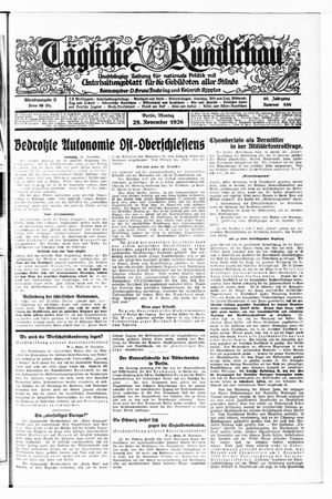 Tägliche Rundschau vom 29.11.1926