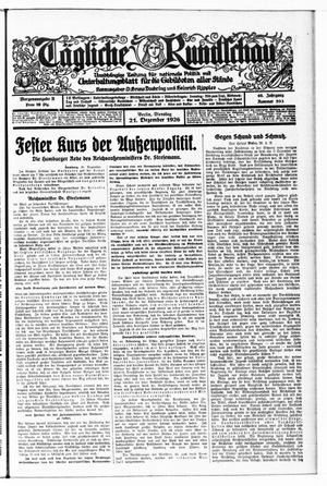 Tägliche Rundschau vom 21.12.1926