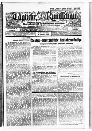 Tägliche Rundschau on Jan 1, 1927