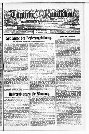 Tägliche Rundschau on Jan 6, 1927