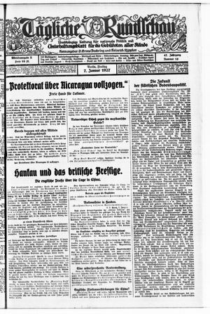 Tägliche Rundschau vom 07.01.1927