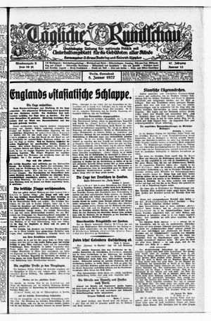 Tägliche Rundschau vom 08.01.1927