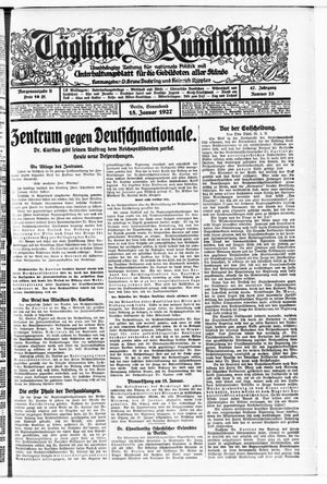 Tägliche Rundschau vom 15.01.1927