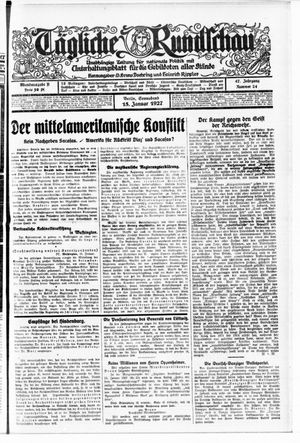 Tägliche Rundschau vom 15.01.1927