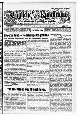 Tägliche Rundschau on Jan 26, 1927