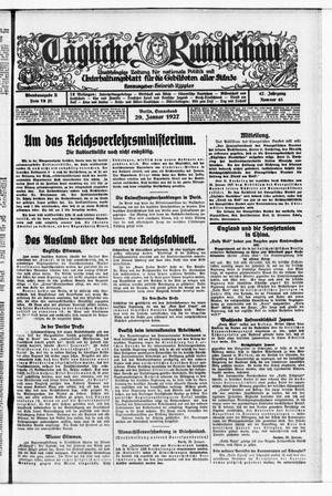 Tägliche Rundschau vom 29.01.1927
