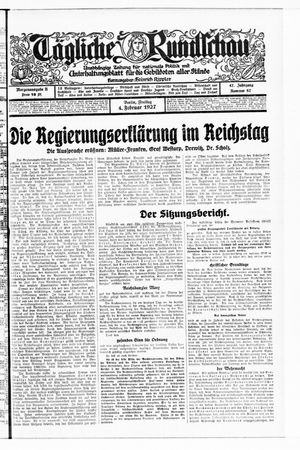 Tägliche Rundschau vom 04.02.1927