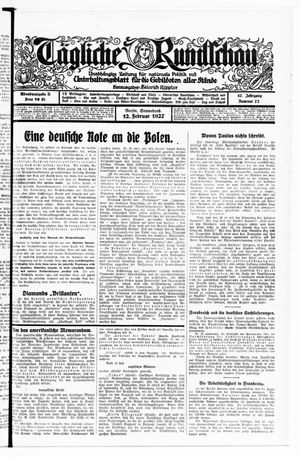 Tägliche Rundschau on Feb 12, 1927