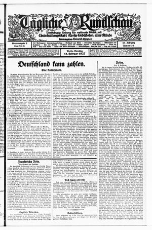 Tägliche Rundschau on Feb 15, 1927
