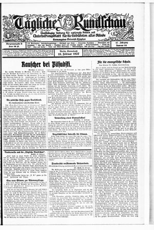 Tägliche Rundschau on Feb 19, 1927