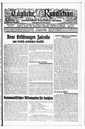 Tägliche Rundschau on Feb 19, 1927
