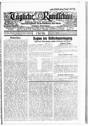 Tägliche Rundschau vom 06.03.1927