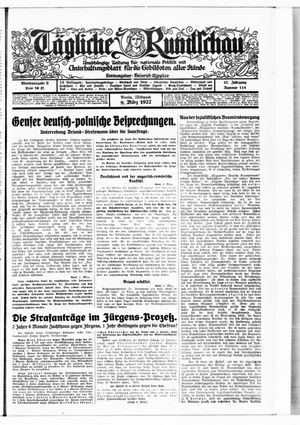 Tägliche Rundschau vom 09.03.1927