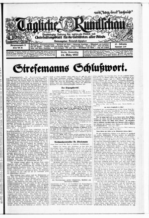 Tägliche Rundschau vom 24.03.1927