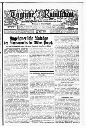 Tägliche Rundschau vom 24.03.1927