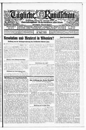 Tägliche Rundschau on Mar 26, 1927
