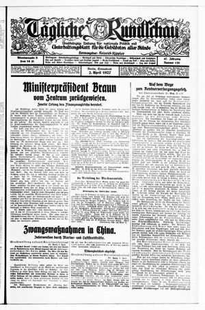 Tägliche Rundschau on Apr 2, 1927