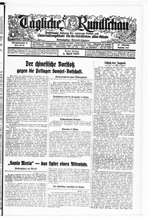 Tägliche Rundschau on Apr 8, 1927
