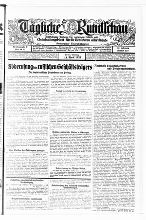 Tägliche Rundschau on Apr 11, 1927