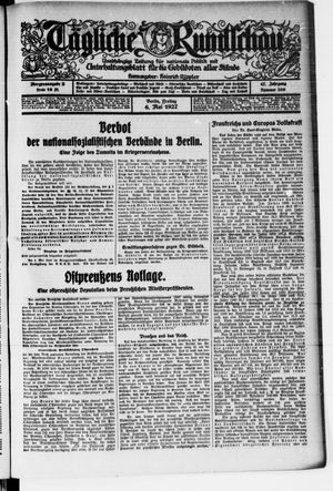 Tägliche Rundschau vom 06.05.1927