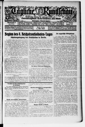 Tägliche Rundschau vom 06.05.1927