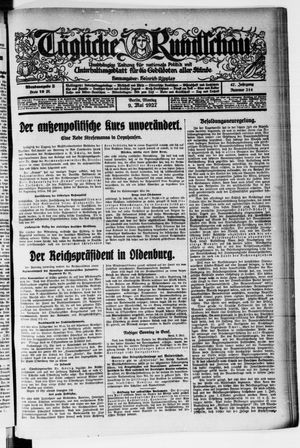 Tägliche Rundschau vom 09.05.1927