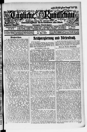 Tägliche Rundschau vom 15.05.1927