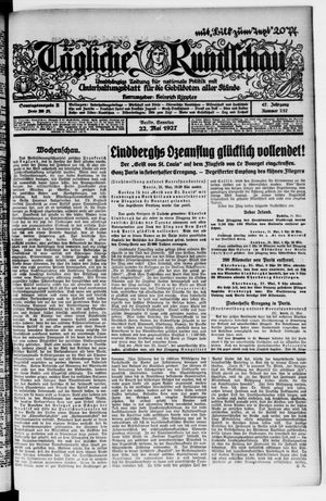 Tägliche Rundschau vom 22.05.1927
