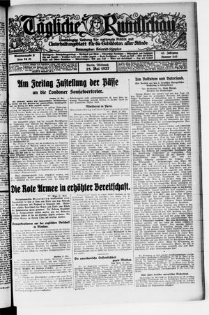 Tägliche Rundschau on May 25, 1927