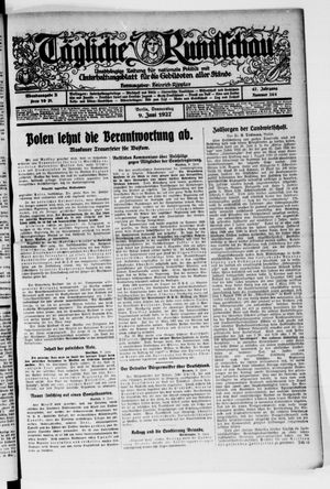 Tägliche Rundschau vom 09.06.1927