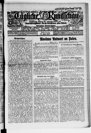 Tägliche Rundschau on Jun 12, 1927