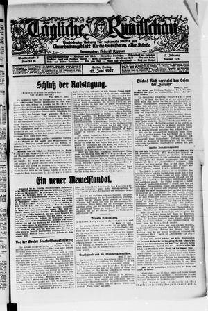 Tägliche Rundschau vom 17.06.1927