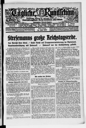 Tägliche Rundschau vom 24.06.1927