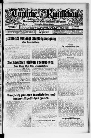 Tägliche Rundschau on Jun 25, 1927