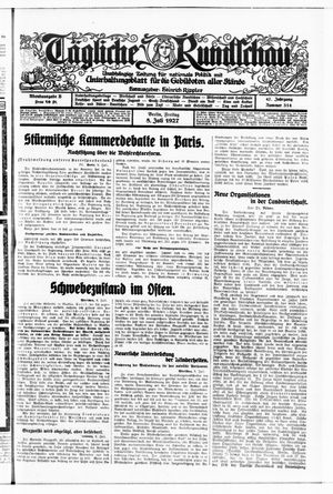 Tägliche Rundschau vom 08.07.1927
