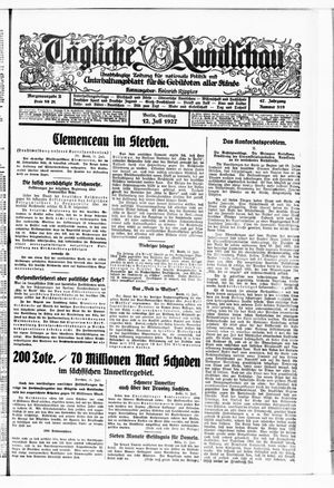 Tägliche Rundschau vom 12.07.1927