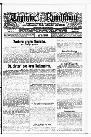 Tägliche Rundschau on Jul 26, 1927