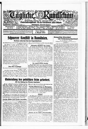 Tägliche Rundschau on Aug 3, 1927