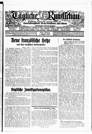 Tägliche Rundschau on Aug 3, 1927