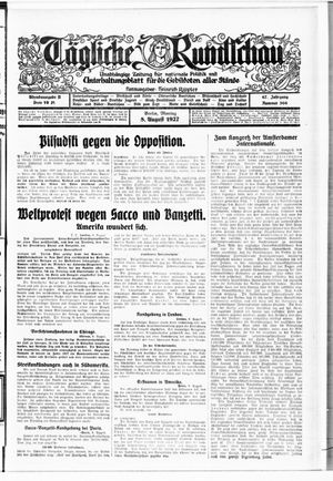 Tägliche Rundschau on Aug 8, 1927