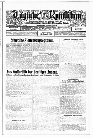 Tägliche Rundschau on Aug 12, 1927