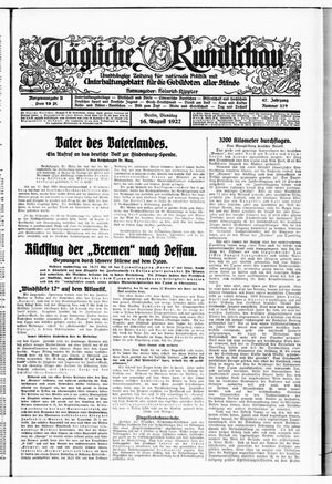 Tägliche Rundschau on Aug 16, 1927