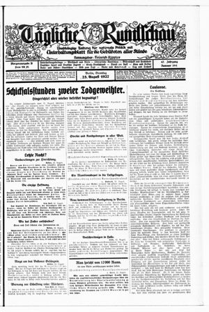 Tägliche Rundschau on Aug 23, 1927
