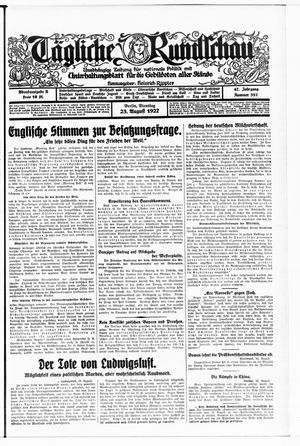 Tägliche Rundschau on Aug 23, 1927