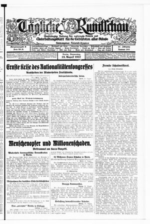 Tägliche Rundschau on Aug 25, 1927