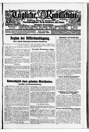 Tägliche Rundschau on Sep 1, 1927