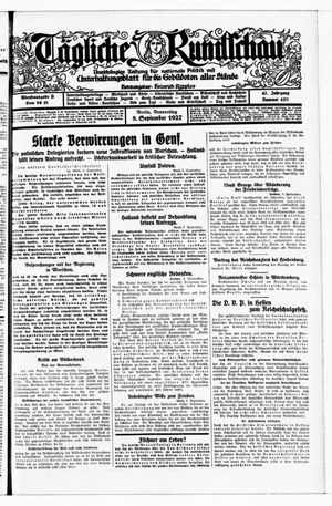Tägliche Rundschau on Sep 8, 1927